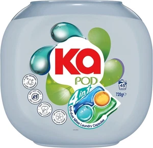 Ka Pod 4 In 1 Anti Dust Mites Laundry Capsules 45 Pack - Picture 1 of 4
