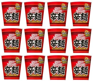 NISSIN Ramen Noodles Spicy Soy Sauce Miso Chili Pepper Instant Food Japan 82g - Picture 1 of 35