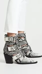 Jeffrey Campbell Caceres Bootie Snakeskin Leather Size 10 - Picture 1 of 16