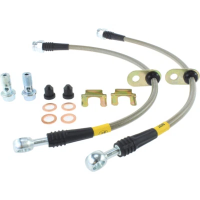 Kit de línea de freno delantero trenzado inoxidable StopTech 950.61018 para Ford Fiesta 11-16 Foto 1 de 2