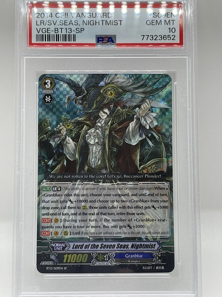 Lord of the Seven Seas, Nightmist (SP) PSA 10 Gem Mint💎 BT13 Cardfight Vanguard - Image 1 of 4