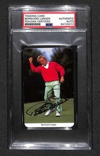 Bernhard Langer "2x Masters Champ" 1987 Fax Pax Golf Signed Rookie Card PSA RC