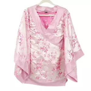 Leg Avenue Womens Japanese Satin Floral Geisha Halloween Costume Dress Size S - Picture 1 of 7