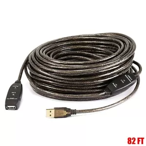 82FT USB 2.0 A Male to A Female Extension Cable Active XBOX Kinect PS3 Move 25M - Picture 1 of 4