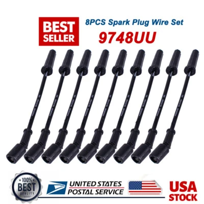8PCS ACDelco 9748UU Spark Plug Wire Kit for Chevrolet Cadillac Hummer Pontiac US - Image 1 of 4