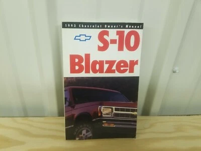 1992 Chevrolet S-10 Blazer Manual do Proprietário - Frete Grátis! - Imagem 1 de 4
