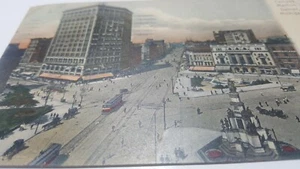 Cartolina d'epoca Campus Martius Detroit Michigan 1908 tram cavallo passeggino P131 - Foto 1 di 7
