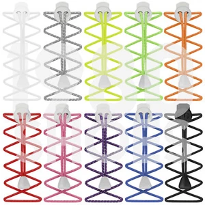 Elastic Sports Laces Lock Shoelaces Running Triathlon Shoe Trainer Jogging Run - Picture 1 of 29