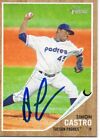 Simon Castro Tucson Padres 2011 Topps Heritage Minors Signed Card