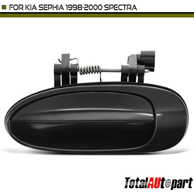 Maçaneta externa preta lisa para driver traseiro Kia Spectra 2000-2001 Sephia - Imagem 1 de 4