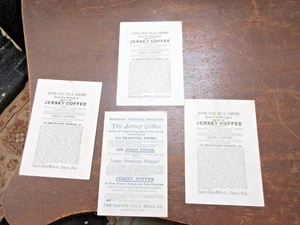 4 TRADE CARDS THE JERSEY COFFEE PHOTO LITHOGRAPH DAYTON SPICE MILLS #5 - Picture 1 of 5