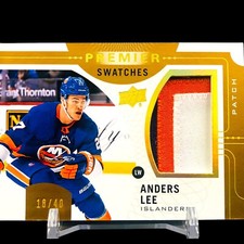2017-18 Upper Deck Premier - UD Premier Swatches /40 Anders Lee GAME USED PATCH!