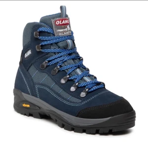 SCARPE SCARPONI TREKKING RAGAZZO OLANG TARVISIO TEX PELLE 82 BLU ORIGINALE 2024 - Picture 1 of 7