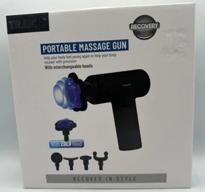 Trakk Portable Massage Gun Interchangeable Heads 6 Speed Recovery Collection New - Picture 1 of 5