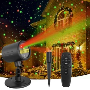 Christmas Projector Lights Star Show LED Lights Red and Green Outdoor IP65 Wa... - Picture 1 of 7