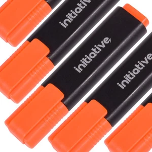 Orange Highlighter Pens Fluorescent Wedge Chisel Tip Marker School Office Home - Picture 1 of 5