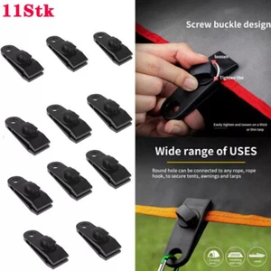 11x Planenhalter Planen Befestigung Klemme Clips Spanner für Zelt Abdeckplane - Bild 1 von 11