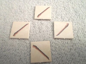 Part Only* Harry Potter and the Sorcerer Stone Board Game Lot 4 Flute/Wand Piece - Picture 1 of 5