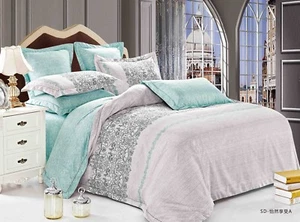 Tranquil Bedding Set: Duvet Cover Set/Heavy Weight Comforter or Both Queen/King - Picture 1 of 8