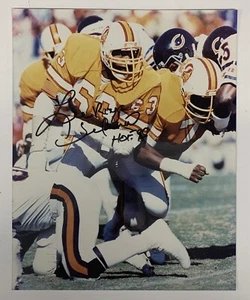 Lee Roy Selmon HOF 95 Tampa Bay Buccaneers Throwback handsigniertes Auto 8x10 COA - Bild 1 von 2