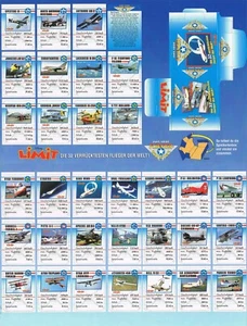 1997 DISNEY LIMIT - 32 AIRPLANE MINI UNUSED CARD - COMPLETE SET - VERY RARE - Picture 1 of 3