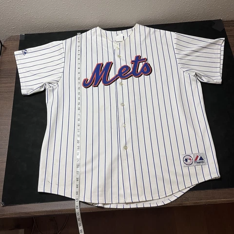 Vintage New York Mets Jersey DAVID WRIGHT #5 MAJESTIC Authentic HOME Men's 2XL Cover