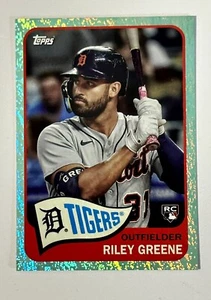 2023 Topps Archives Riley Greene AQUA SPARKLE RC /75 #113 - Detroit Tigers - Picture 1 of 2