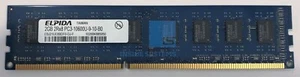 Elpida 2 GB DDR3 1333 MHz PC Desktop RAM EBJ21UE8BDF0-DJ-F For Intel & AMD - Picture 1 of 1