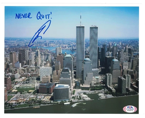 Robert O'Neill Signed 8x10 Photo Navy Seal Bin Laden New York Skyline PSA COA Cover