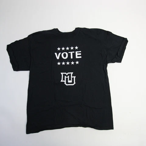 Marquette Golden Eagles Port Company Short Sleeve Shirt Men's Black Used Cover