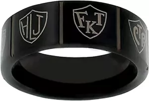 J123 Size 8-13 Ring Choose Right Tungsten Mormon One Moment In Time LDS CTR - Picture 1 of 10