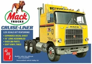 AMT1062 Round 2 Mack Cruise-Liner Semi Tractor 1:25 Scale Model Kit - Picture 1 of 3