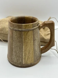 NEW Norse Tradesman Mug Hammer, Large WOODEN TANKARD 16oz - Picture 1 of 8