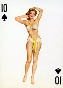 10 of Spades - 1950's - Pin up Poster - Picture 1 of 1