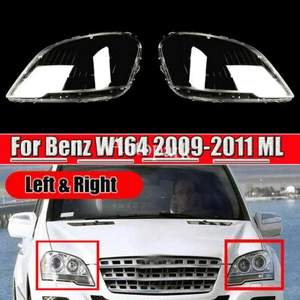 Cubierta de lente de faro para Mercedes Benz W164 2009-2011 Clase ML350 ML450 ML63 - Imagen 1 de 11