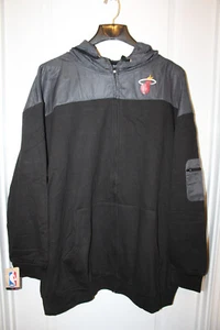 NUEVO CON ETIQUETAS Miami Heat NBA Cremallera Completa Algodón Polar y Poliéster Chaqueta con Capucha para Hombres 5XL - Imagen 1 de 7