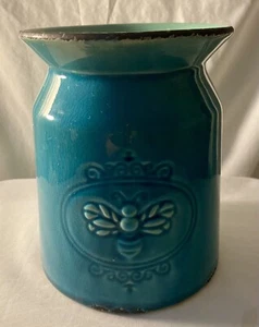 Turquoise & Green Ceramic Honey Bee Utensil Holder Telaflora - Picture 1 of 9