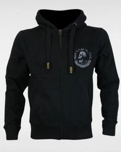 Yakuza premium zip hoodie men's sweatshirt hooded jacket rocker biker Black - Picture 1 of 20