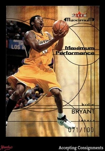 2001-02 Fleer Maximum Performance #3 Kobe Bryant 71/100 LAKERS - Picture 1 of 2