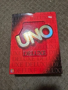 Uno Deluxe Card Game Card Tray Score Pad Pencil - Mattel 2001 - Bild 1 von 2
