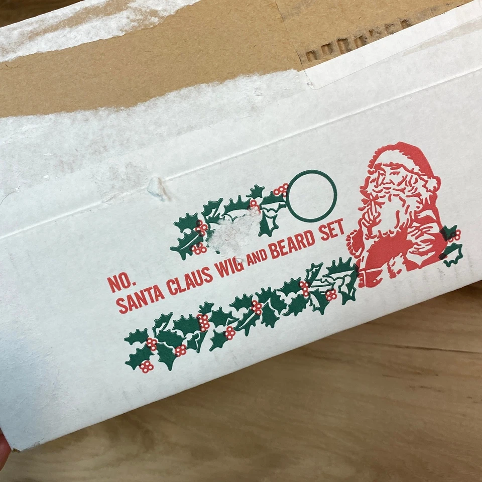 Juego de peluca y barba de Papá Noel accesorio de disfraz de Navidad de lujo HALCO Foto 1 de 4