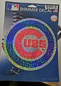 Chicago Cubs Officially Licensed 5 X 7 MLB Shimmer Decal By WinCraft! - Picture 1 of 2