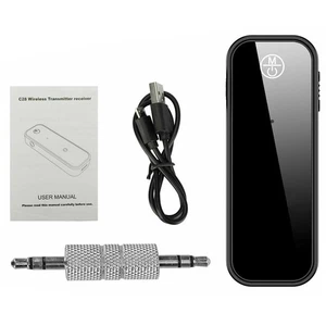 2 IN 1 USB Bluetooth 5.0 Audio Transmitter Receiver Adapter 3.5 AUX Cable;; - Photo 1/19