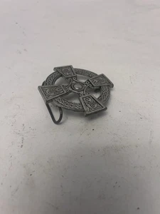 De colección Cruz Celta Hebilla de cinturón plateada c2000 Mobtown Chicago - Imagen 1 de 5