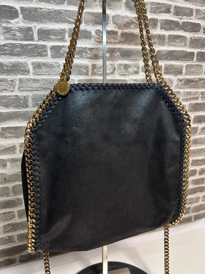 Stella mccartney falabella Mini Shoulder bag medium Tote Black  Gold UK  123720 - Image 1 of 4