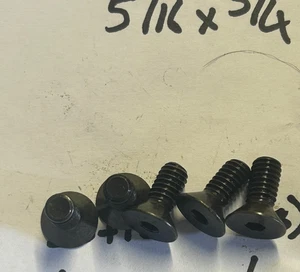 COUNTERSUNK  HEAD SOCKET   SCREWS  5/16" UNC X  3/4"  LONG  X 5  [WIDE HEAD] - Picture 1 of 1