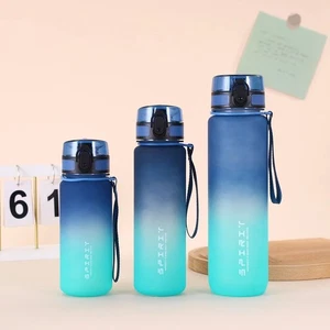 Botella de agua deportiva gimnasio viaje bebida botella a prueba de fugas sin BPA NUEVO - Imagen 1 de 14