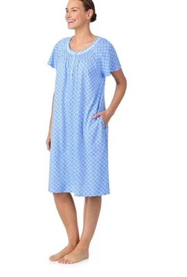 Camisón Aria 100 % algodón manga corta cuello redondo con bolsillos talla 4X Foto 1 de 4