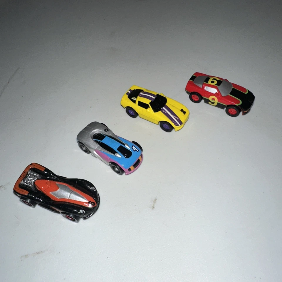 Vintage Set of 4 Micro Machines Vehicles RADICATORS  - Image 1 of 1
