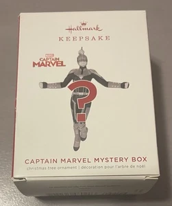 Hallmark Christmas Ornament Captain Marvels Mystery Box - Red - Picture 1 of 5